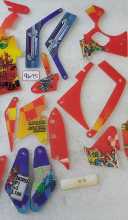 BALLY Indianapolis 500 Pinball Machine INCOMPLETE PLASTIC Set #9675 