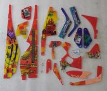 BALLY Indianapolis 500 Pinball Machine INCOMPLETE PLASTIC Set #9686 