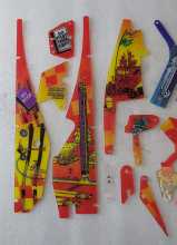 BALLY Indianapolis 500 Pinball Machine INCOMPLETE PLASTIC Set #9686 