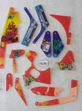 BALLY Indianapolis 500 Pinball Machine INCOMPLETE PLASTIC Set #9686 