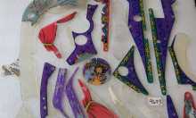 BALLY THEATRE OF MAGIC Pinball Machine INCOMPLETE PLASTIC Set #9673 