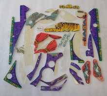 BALLY THEATRE OF MAGIC Pinball Machine INCOMPLETE PLASTIC Set #9689 
