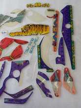 BALLY THEATRE OF MAGIC Pinball Machine INCOMPLETE PLASTIC Set #9689