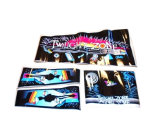 BALLY TWILIGHT ZONE Pinball Machine Cabinet Artwork 4 piece Decal Set (7442)