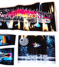 BALLY TWILIGHT ZONE Pinball Machine Cabinet Artwork 4 piece Decal Set (7442) 