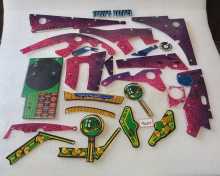  BALLY WHO DUNNIT Pinball Machine INCOMPLETE PLASTIC Set #9604 