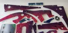  BALLY WHO DUNNIT Pinball Machine INCOMPLETE PLASTIC Set #9604 