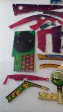  BALLY WHO DUNNIT Pinball Machine INCOMPLETE PLASTIC Set #9604 