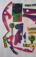 BALLY WHO DUNNIT Pinball Machine INCOMPLETE PLASTIC Set #9681 