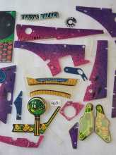 BALLY WHO DUNNIT Pinball Machine INCOMPLETE PLASTIC Set #9681 