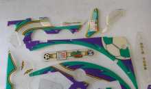 BALLY WORLD CUP SOCCER Pinball Machine INCOMPLETE PLASTIC Set #9612 