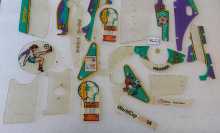 BALLY WORLD CUP SOCCER Pinball Machine INCOMPLETE PLASTIC Set #9622  