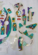 BALLY WORLD CUP SOCCER Pinball Machine INCOMPLETE PLASTIC Set #9623
