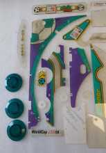 BALLY WORLD CUP SOCCER Pinball Machine INCOMPLETE PLASTIC Set #9623 