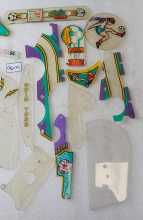 BALLY WORLD CUP SOCCER Pinball Machine INCOMPLETE PLASTIC Set #9679 