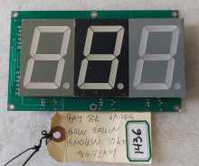 BAYTEK GOIN ROLLIN, SMOKIN TOKEN Arcade Game DISPLAY Board (1436) 