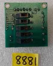 BAYTEK SMOKIN TOKEN, GOIN ROLLIN, WHEEL POSITION Arcade Game SENSOR Board #8881