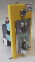 BENCHMARK MONSTER DROP Game ELECTRONIC ROLL-DOWN COIN ACCEPTOR w REJECT LEVER (2285)
