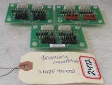 BROMLEY COLORAMA Arcade Game DIODE ASSEMBLY Boards #0080-034-010/000 - Lot of 3 (2472) 