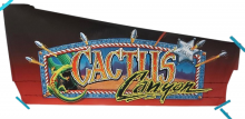 CHICAGO GAMING CACTUS CANYON Pinball Machine 3 pc DECAL SET #7935