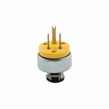 COOPER 2867-BOX PLUG 15A 125V 2P3W STRAIGHT VINYL/ARMORED YELLOW #5749 for sale