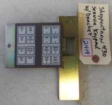 CRANE NATIONAL SHOPPERTRON 430 Vending Machine SERVICE KEYPAD w BRACKET (2419) 