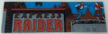 DATA EAST EXPRESS RAIDER Arcade Game Plexiglass Header (X22) 