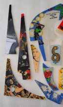 DATA EAST GUNS N' ROSES Pinball Machine INCOMPLETE PLASTIC Set #9691 