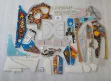 DATA EAST LETHAL WEAPON 3 Pinball Machine INCOMPLETE PLASTIC Set #9680