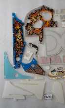 DATA EAST LETHAL WEAPON 3 Pinball Machine INCOMPLETE PLASTIC Set #9680 