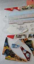 DATA EAST MAVERICK Pinball Machine INCOMPLETE PLASTIC Set #9607 