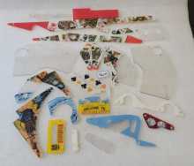 DATA EAST MAVERICK Pinball Machine INCOMPLETE PLASTIC Set #9609 