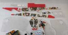 DATA EAST MAVERICK Pinball Machine INCOMPLETE PLASTIC Set #9609