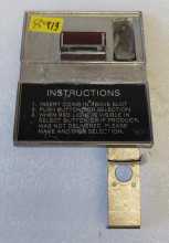 DIXIE NARCO EARLY 360 368 501 METAL COIN INSERT RETURN BEZEL #8913