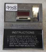 DIXIE NARCO EARLY 360/368/501 METAL COIN INSERT RETURN BEZEL #9758 