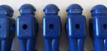 DYNAMO SOCCER FOOSBALL Arcade Game BLUE REPLACEMENT MAN Lot of 5 #9258