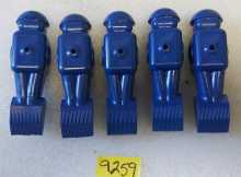 DYNAMO SOCCER FOOSBALL Arcade Game BLUE REPLACEMENT MAN Lot of 5 #9259 