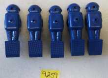 DYNAMO SOCCER FOOSBALL Arcade Game BLUE REPLACEMENT MAN Lot of 5 #9259 