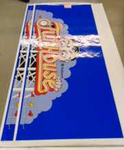 WILLIAMS FUNHOUSE Pinball Machine 4 piece Cabinet Decal Set (56)