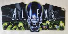 GLOBAL VR ALIENS EXTERMINATION Arcade Game PLEXIGLASS HEADER #9544 