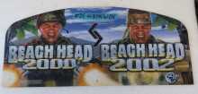 GLOBAL VR BEACH HEAD 2000 Arcade Game Overhead PLEXIGLASS Header (36) 