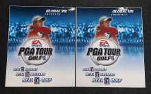 GLOBAL VR PGA Tour Golf Video Arcade Game Cabinet Art Decal Set - 2 Piece Set #PGA05CK 