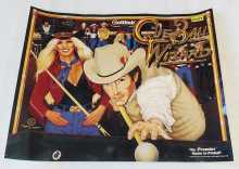 GOTTLIEB CUE BALL WIZARD Pinball Machine Translite #28833-734 (G109)