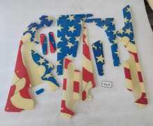 GOTTLIEB ROCKY Pinball Machine INCOMPLETE PLASTIC Set #9613
