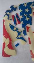 GOTTLIEB ROCKY Pinball Machine INCOMPLETE PLASTIC Set #9613