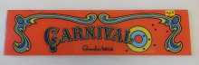 GREMLIN/SEGA CARNIVAL Arcade Game Plexiglass HEADER #9119