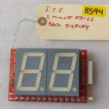 ICE 2 MINUTE DRILL Arcade Game BACK DISPLAY Board #FB2035 (8594) 