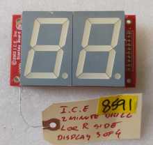 ICE 2 MINUTE DRILL Arcade Game LEFT or RIGHT SIDE DISPLAY Board #DA2033 (8591) 