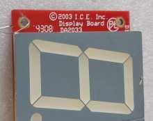 ICE 2 MINUTE DRILL Arcade Game LEFT or RIGHT SIDE DISPLAY Board #DA2033 (8591) 