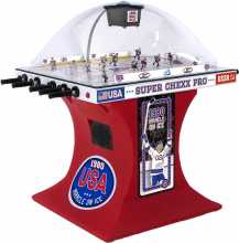 ICE SUPER CHEXX PRO MIRACLE ON ICE Bubble Dome Hockey Arcade Game for sale 